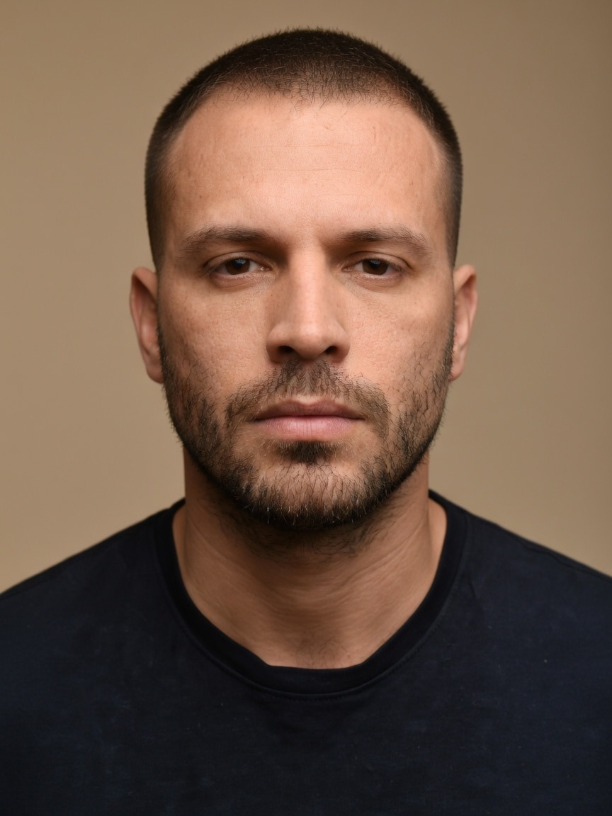 Buzz cut — depois